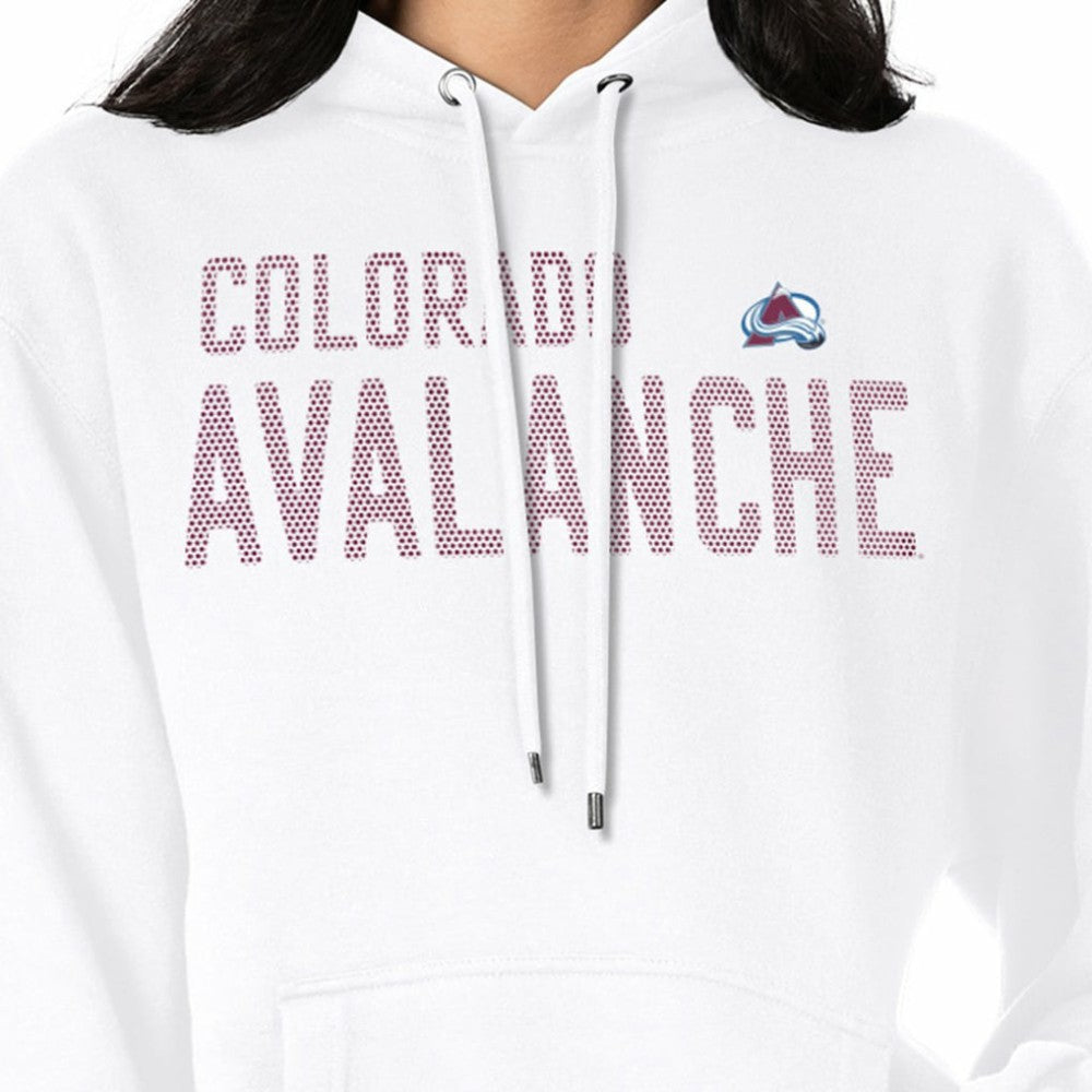 Colorado Avalanche G-III 4Her by Carl Banks Women's Dot Print Pullover Hoodie - White - NHL