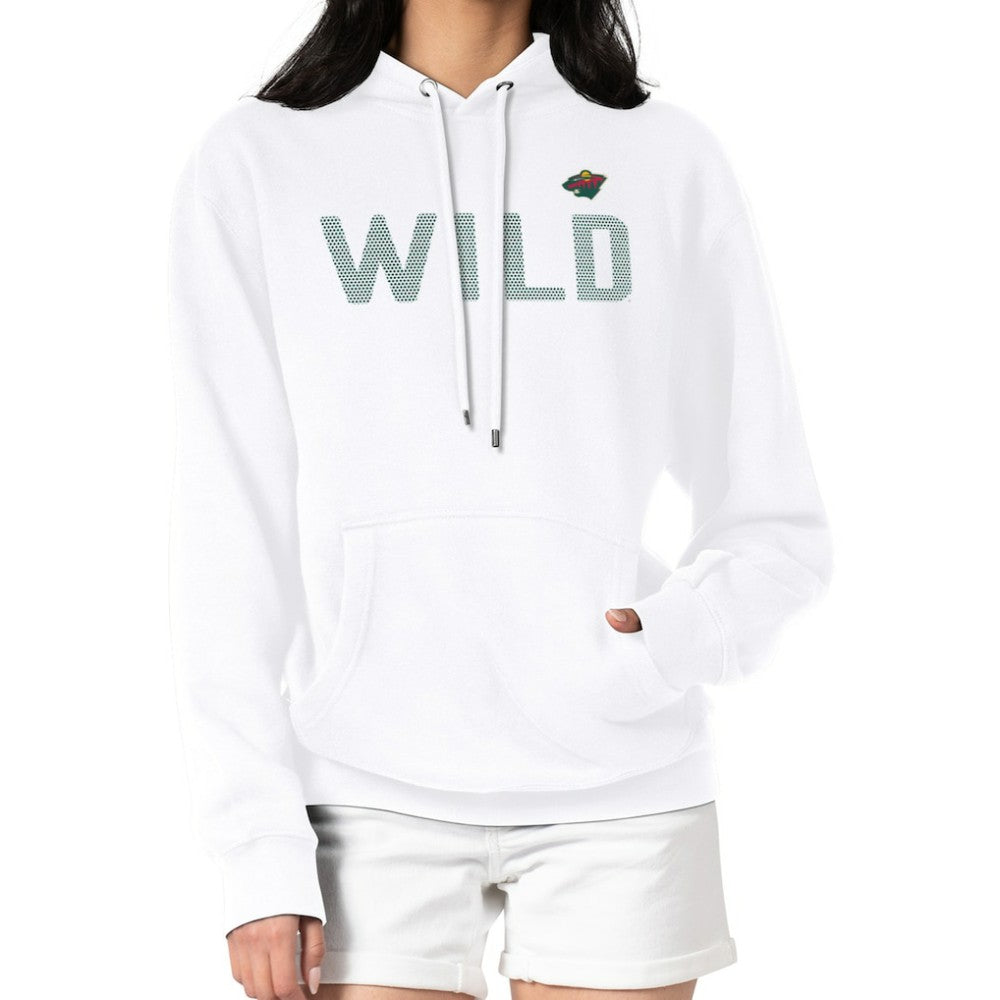 Minnesota Wild G-III 4Her by Carl Banks Women's Dot Print Pullover Hoodie - White - NHL
