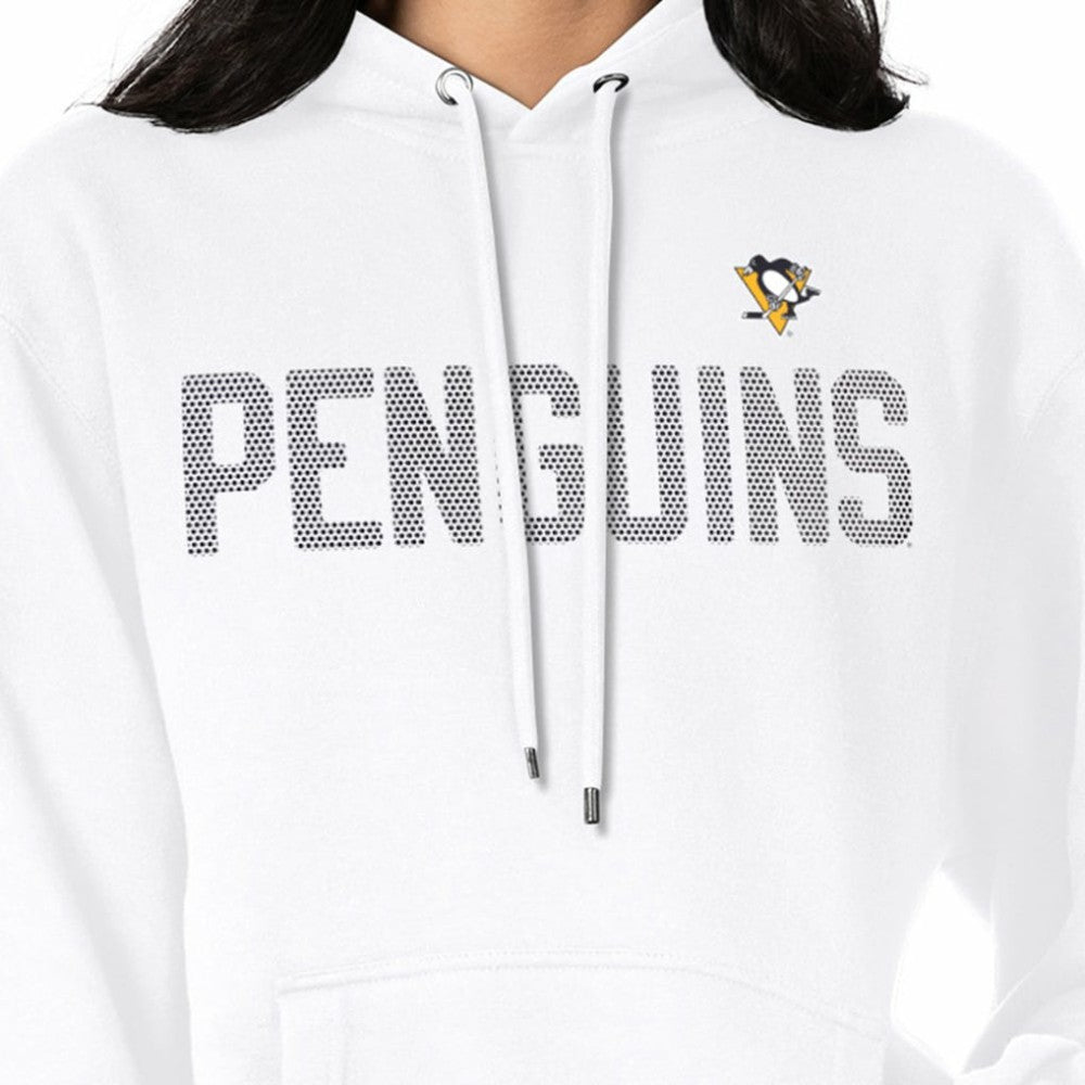 Pittsburgh Penguins G-III 4Her by Carl Banks Women's Dot Print Pullover Hoodie - White - NHL