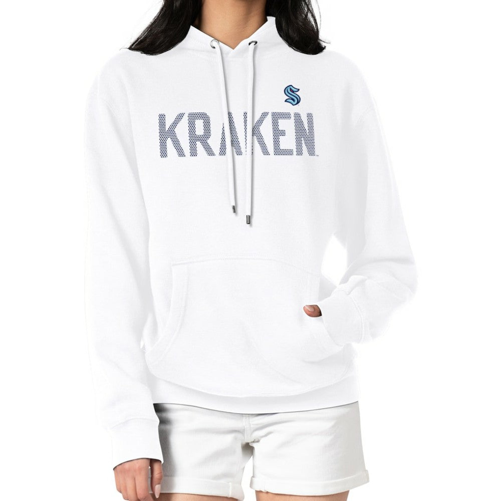 Seattle Kraken G-III 4Her by Carl Banks Women's Dot Print Pullover Hoodie - White - NHL