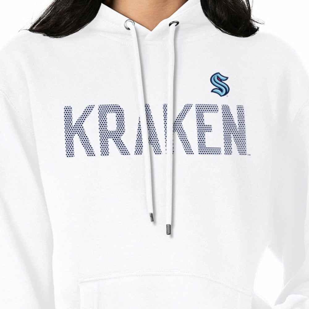 Seattle Kraken G-III 4Her by Carl Banks Women's Dot Print Pullover Hoodie - White - NHL