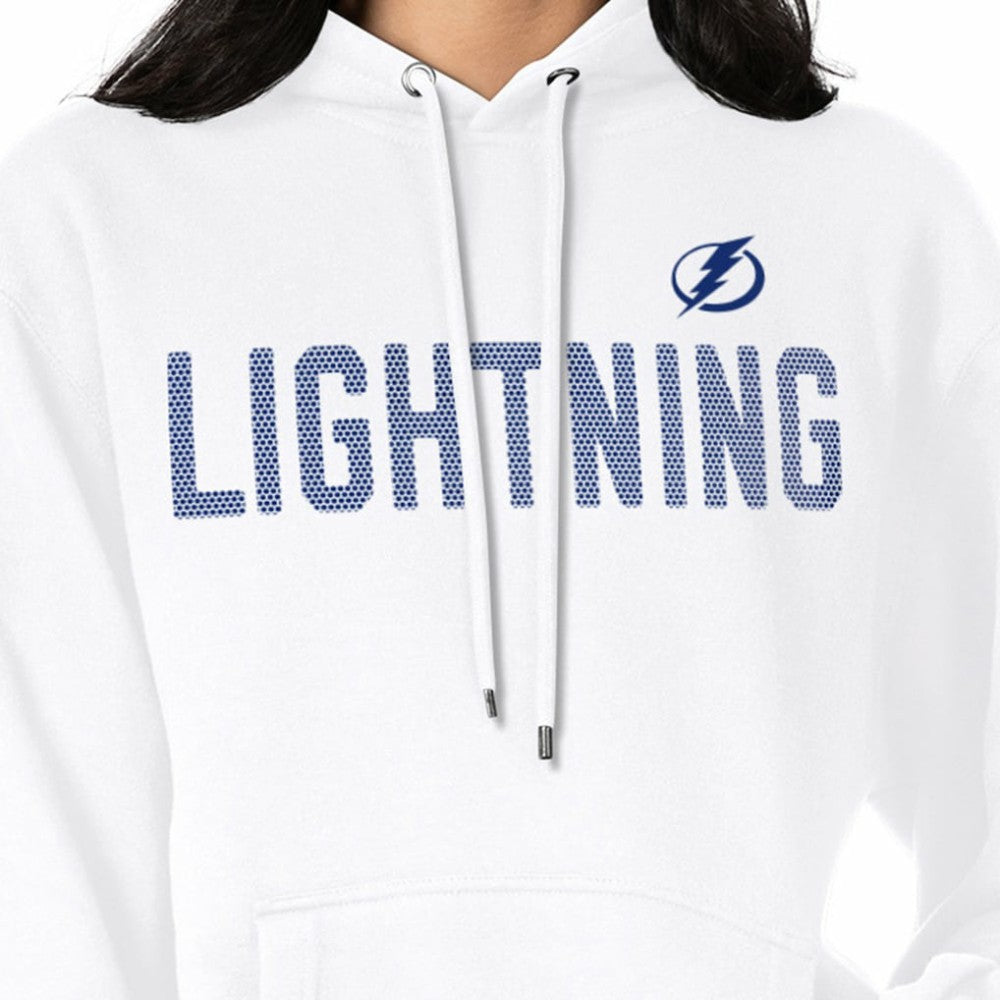 Tampa Bay Lightning G-III 4Her by Carl Banks Women's Dot Print Pullover Hoodie - White - NHL