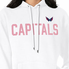 Washington Capitals G-III 4Her by Carl Banks Women's Dot Print Pullover Hoodie - White - NHL
