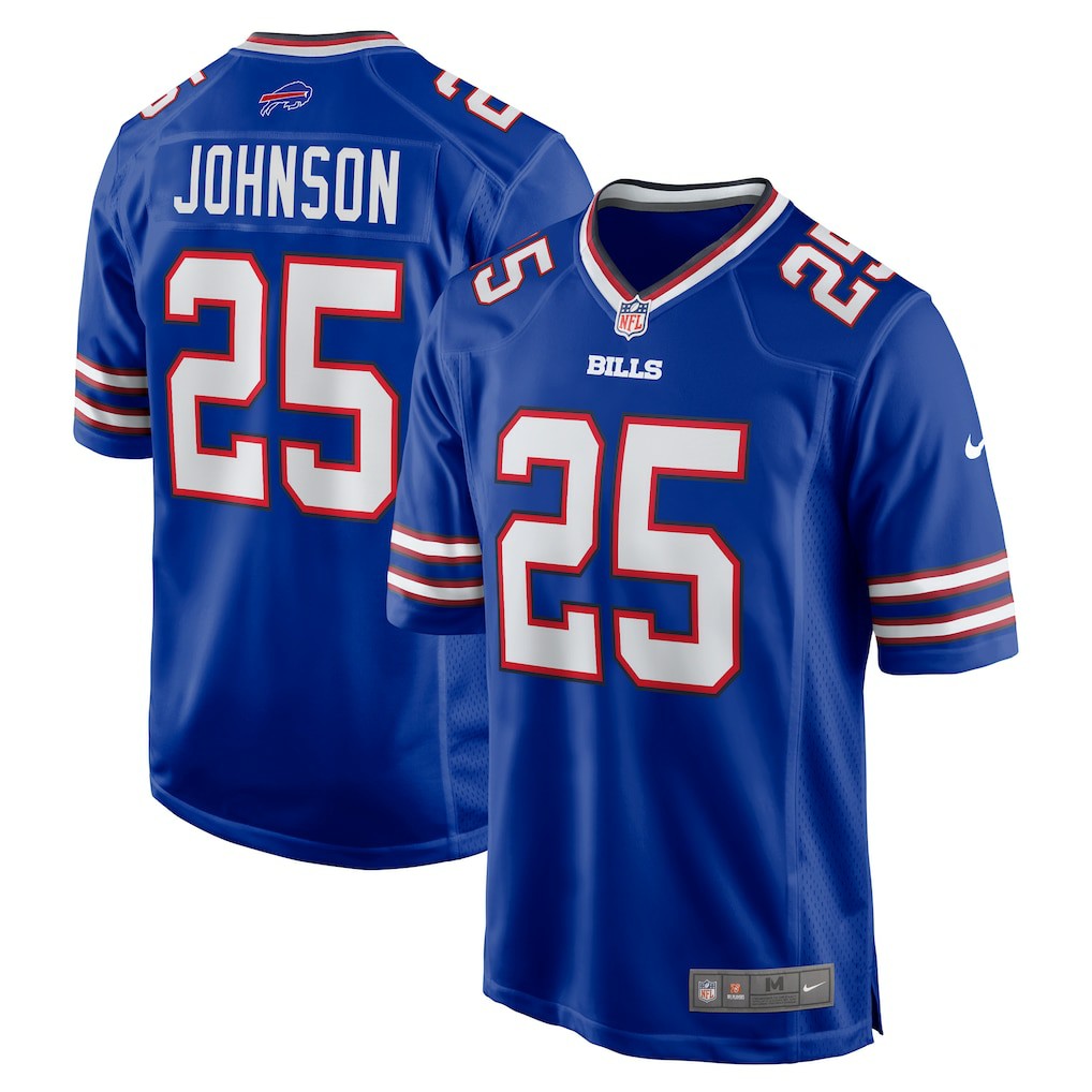 Ty Johnson Buffalo Bills Team Game Jersey Royal | Nike for Sale