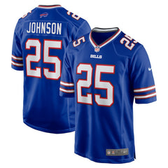 Ty Johnson Buffalo Bills Team Game Jersey Royal | Nike for Sale
