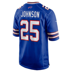 Ty Johnson Buffalo Bills Team Game Jersey Royal | Nike for Sale