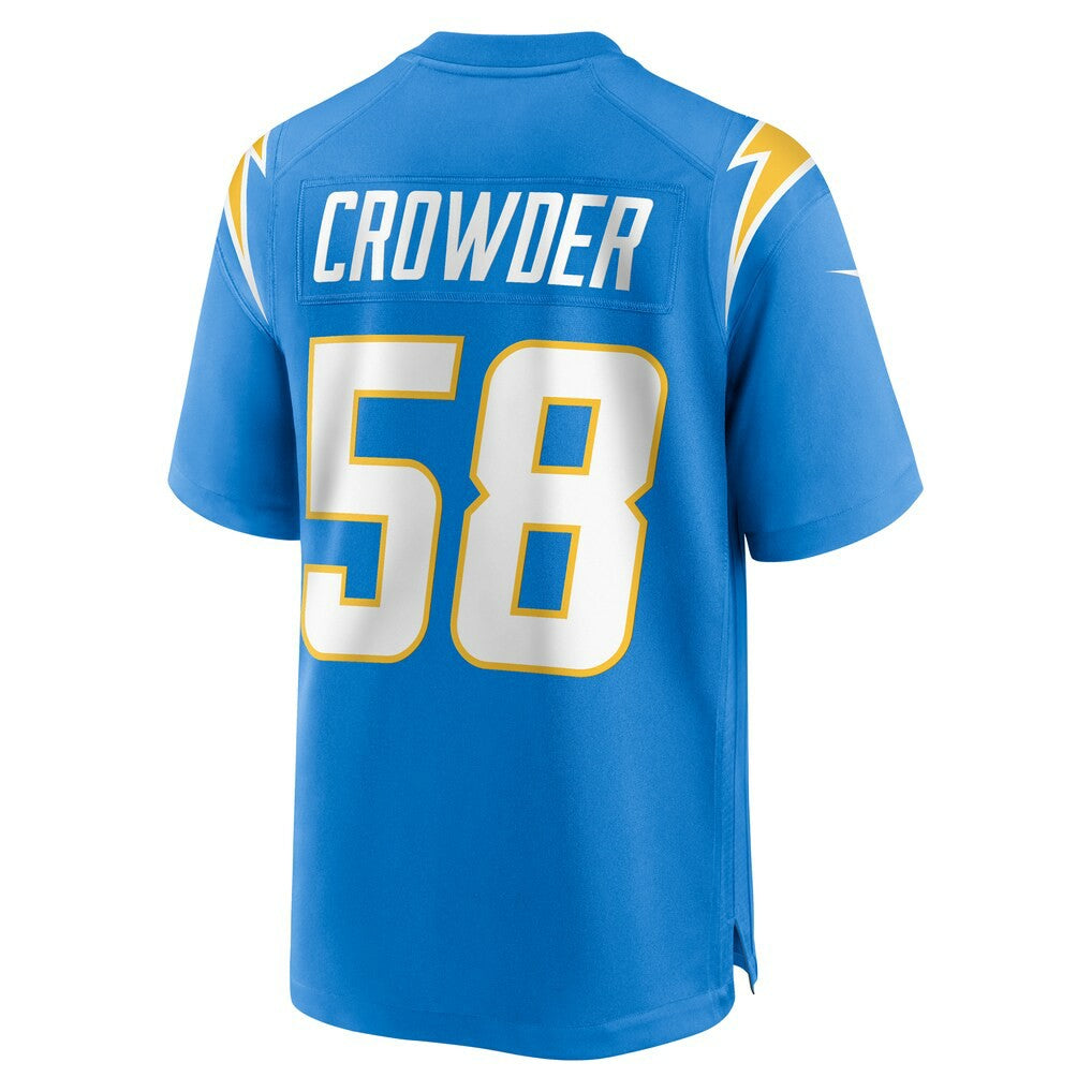Tae Crowder Los Angeles Chargers Team Game Jersey Powder Blue | Nike for Sale