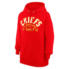 Kansas City Chiefs Starter Unisex Half Ball Team Fleece Pullover Hoodie Red | NFL
