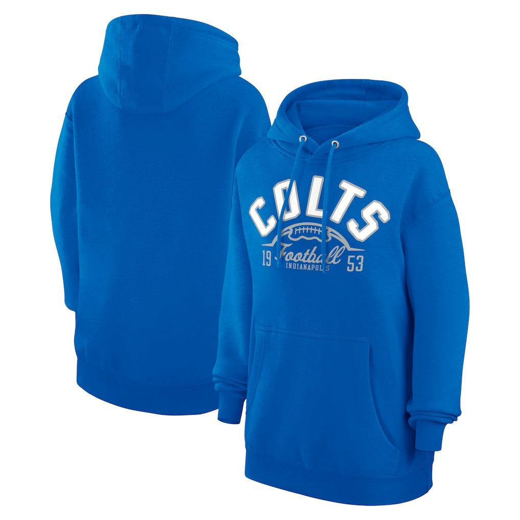 Indianapolis Colts Starter Unisex Half Ball Team Fleece Pullover Hoodie Royal | NFL