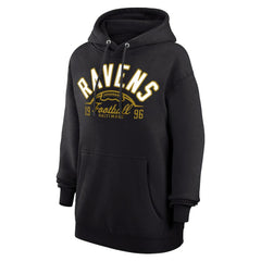 Baltimore Ravens Starter Unisex Half Ball Team Fleece Pullover Hoodie Black | NFL