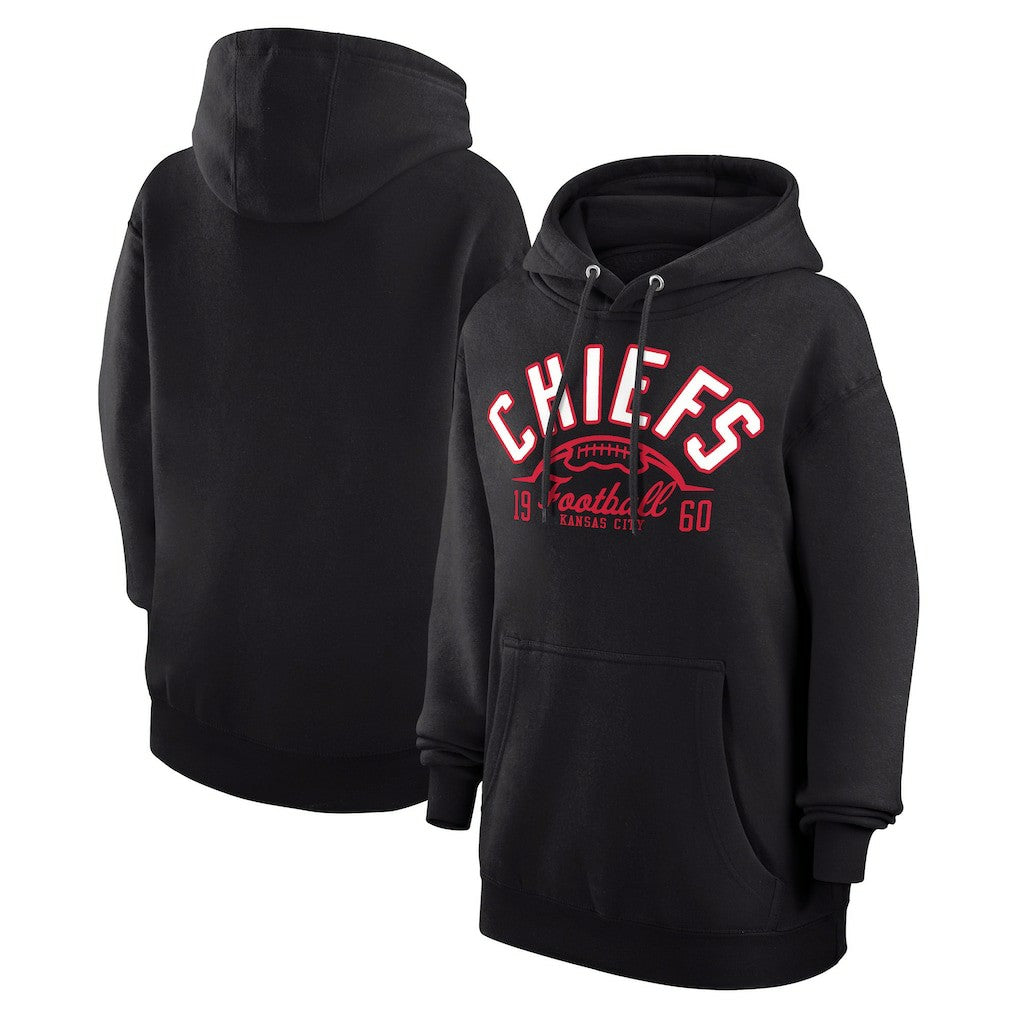 Kansas City Chiefs Starter Unisex Half Ball Team Fleece Pullover Hoodie Black | NFL