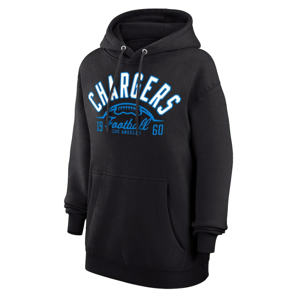 Los Angeles Chargers Starter Unisex Half Ball Team Fleece Pullover Hoodie Black | NFL