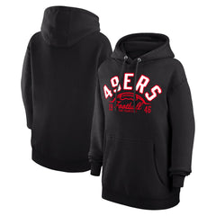 San Francisco 49ers Starter Unisex Half Ball Team Fleece Pullover Hoodie Black | NFL