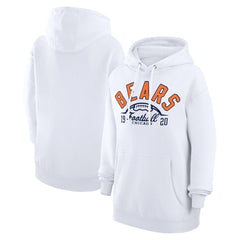 Chicago Bears Starter Unisex Half Ball Team Fleece Pullover Hoodie White | NFL