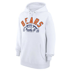Chicago Bears Starter Unisex Half Ball Team Fleece Pullover Hoodie White | NFL