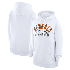 Cincinnati Bengals Starter Unisex Half Ball Team Fleece Pullover Hoodie White | NFL