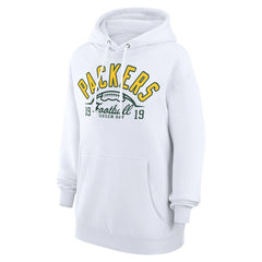 Green Bay Packers Starter Unisex Half Ball Team Fleece Pullover Hoodie White | NFL