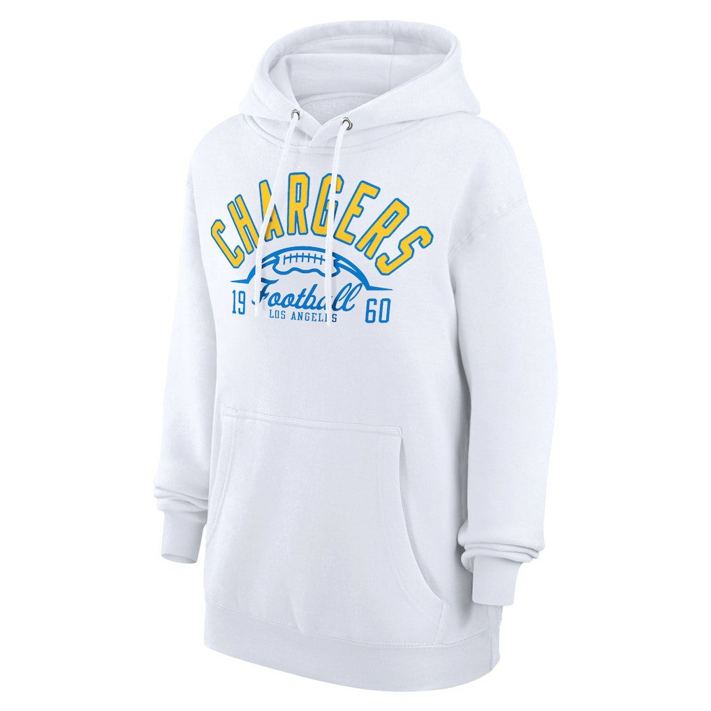 Los Angeles Chargers Starter Unisex Half Ball Team Fleece Pullover Hoodie White | NFL
