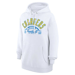 Los Angeles Chargers Starter Unisex Half Ball Team Fleece Pullover Hoodie White | NFL