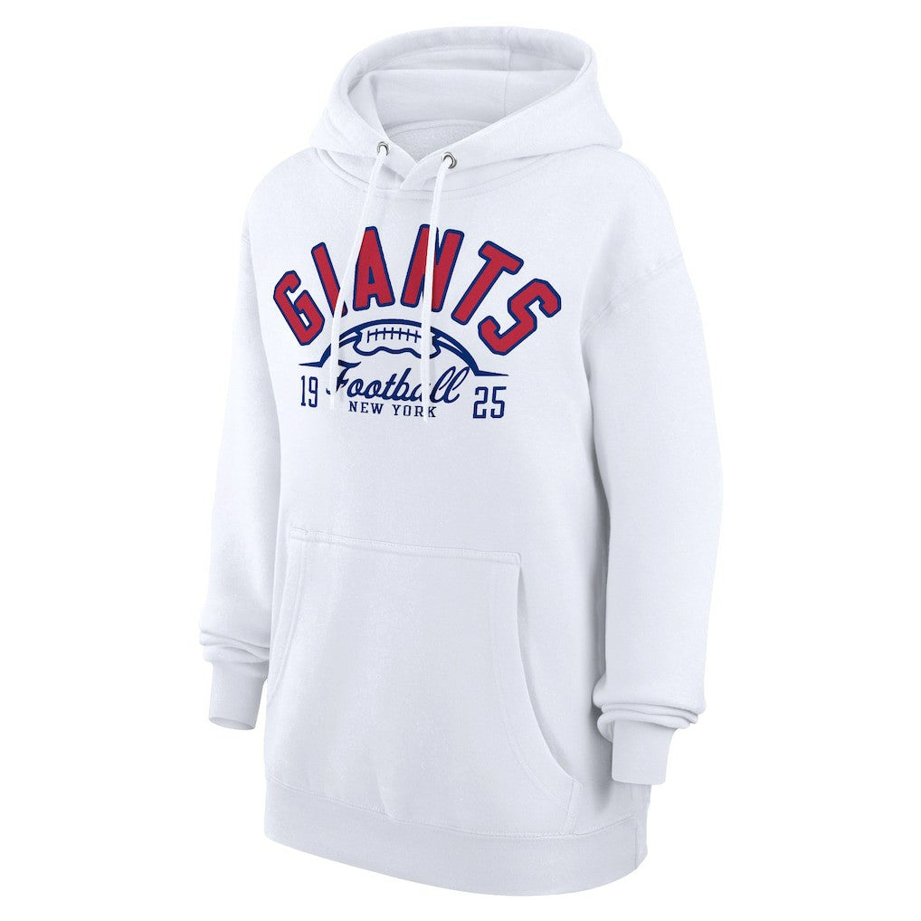 New York Giants Starter Unisex Half Ball Team Fleece Pullover Hoodie White | NFL