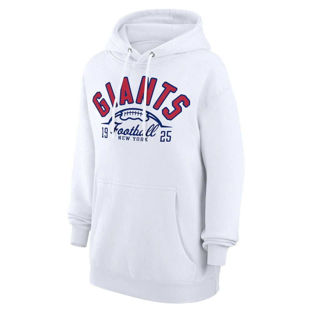 New York Giants Starter Unisex Half Ball Team Fleece Pullover Hoodie White | NFL
