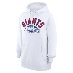 New York Giants Starter Unisex Half Ball Team Fleece Pullover Hoodie White | NFL