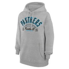 Carolina Panthers Starter Unisex Half Ball Team Fleece Pullover Hoodie Heather Gray | NFL