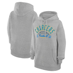 Los Angeles Chargers Starter Unisex Half Ball Team Fleece Pullover Hoodie Heather Gray | NFL