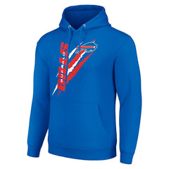Buffalo Bills Starter Unisex Color Scratch Fleece Pullover Hoodie Royal | NFL