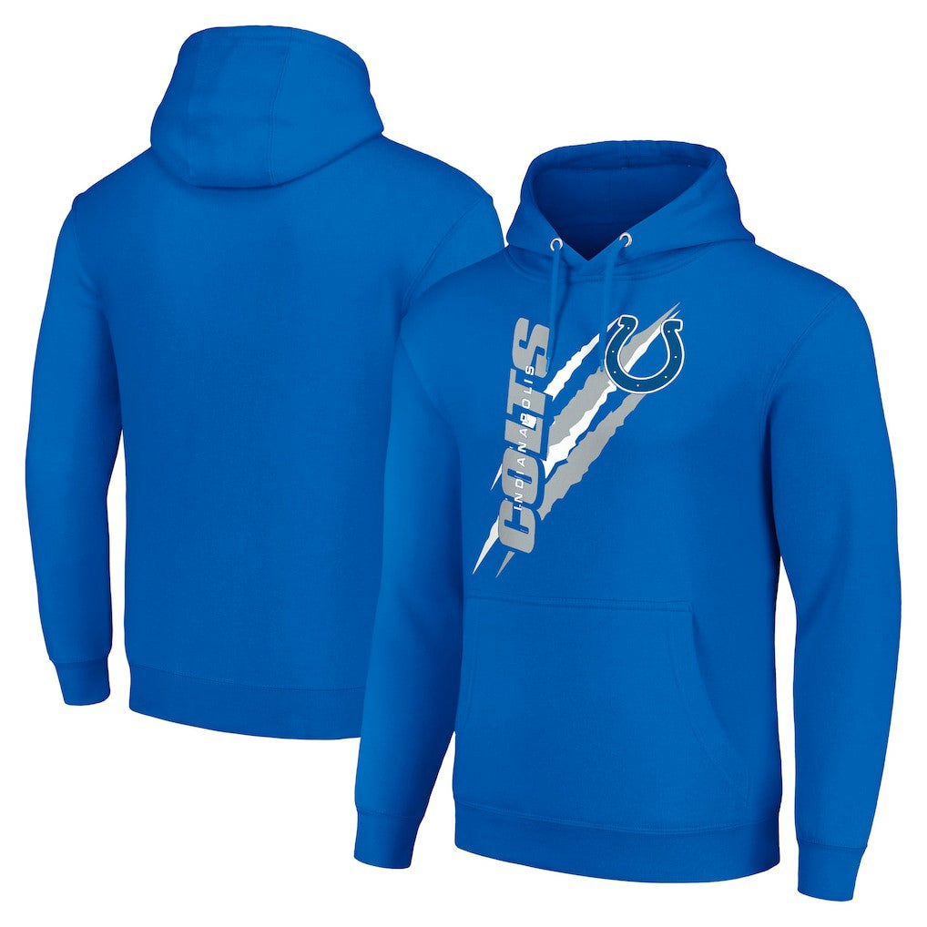 Indianapolis Colts Starter Unisex Color Scratch Fleece Pullover Hoodie Royal | NFL