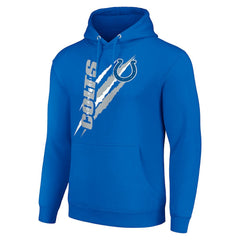 Indianapolis Colts Starter Unisex Color Scratch Fleece Pullover Hoodie Royal | NFL