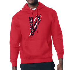Houston Texans Starter Unisex Color Scratch Fleece Pullover Hoodie Red | NFL