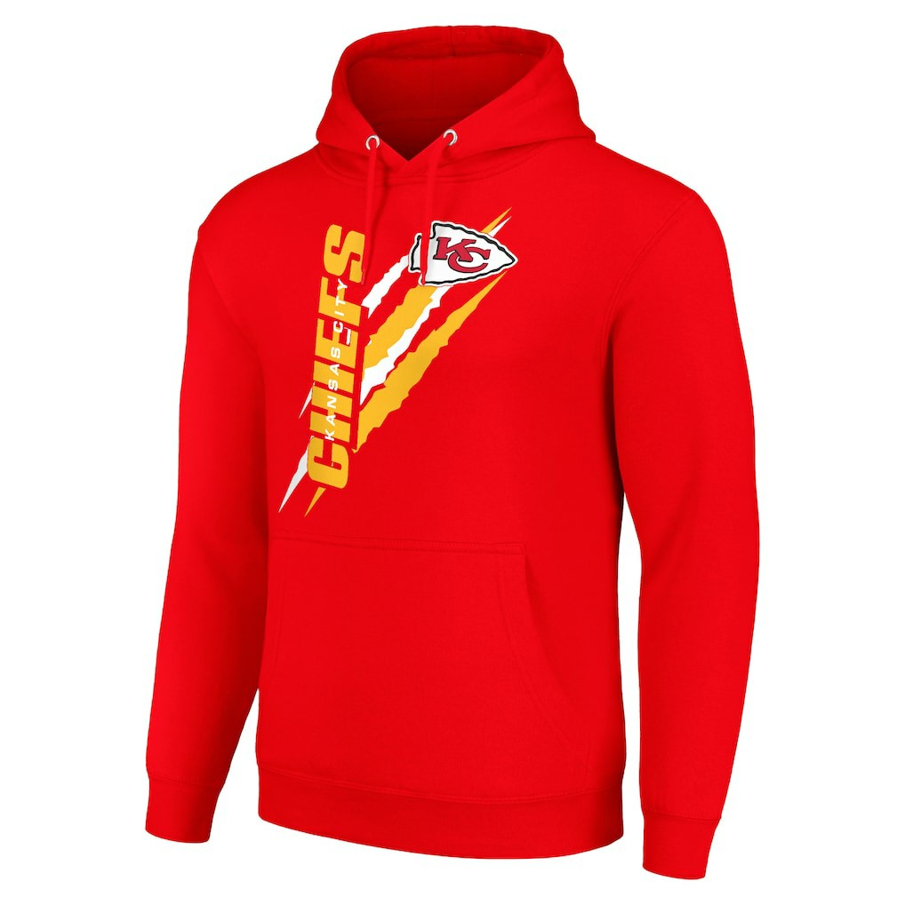 Kansas City Chiefs Starter Unisex Color Scratch Fleece Pullover Hoodie Red | NFL