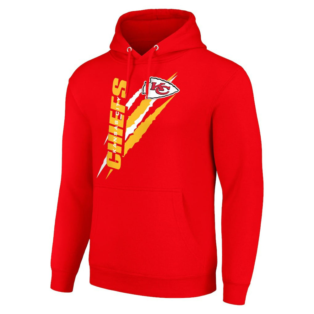 Kansas City Chiefs Starter Unisex Color Scratch Fleece Pullover Hoodie Red | NFL