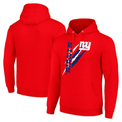 New York Giants Starter Unisex Color Scratch Fleece Pullover Hoodie Red | NFL