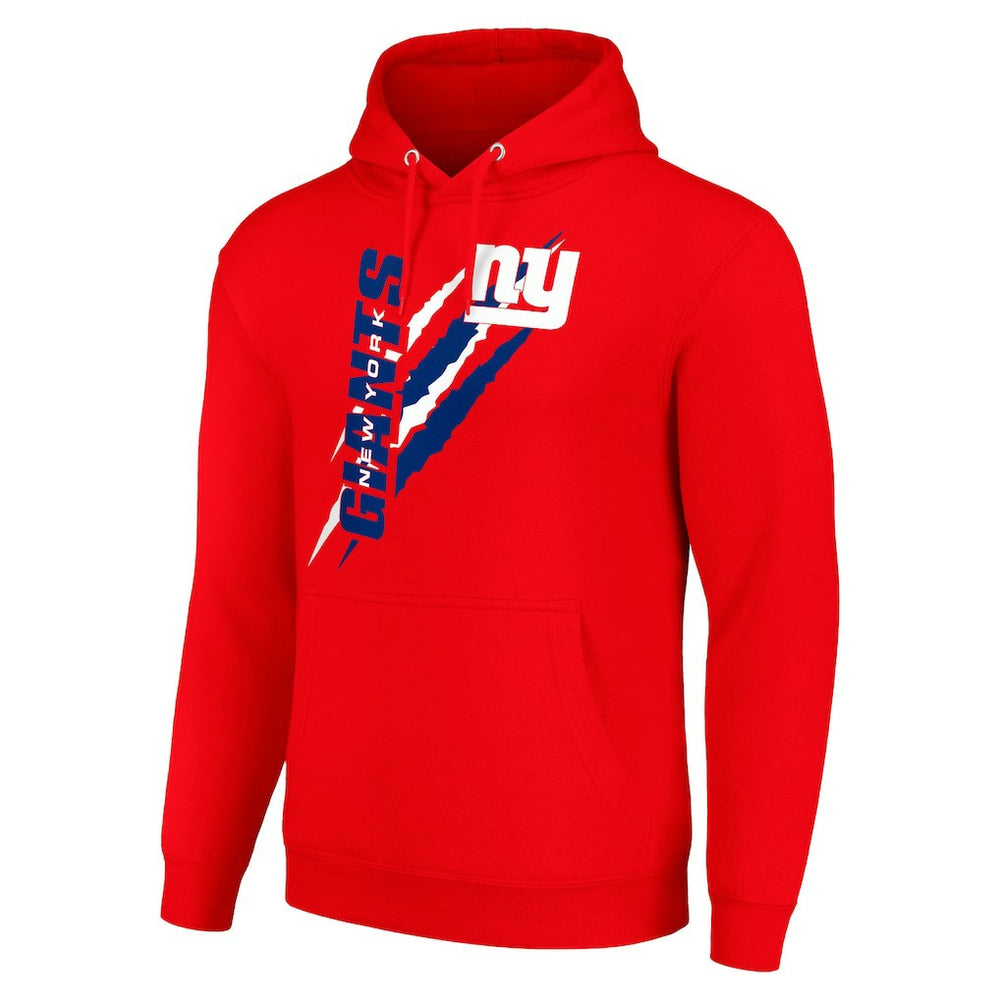New York Giants Starter Unisex Color Scratch Fleece Pullover Hoodie Red | NFL
