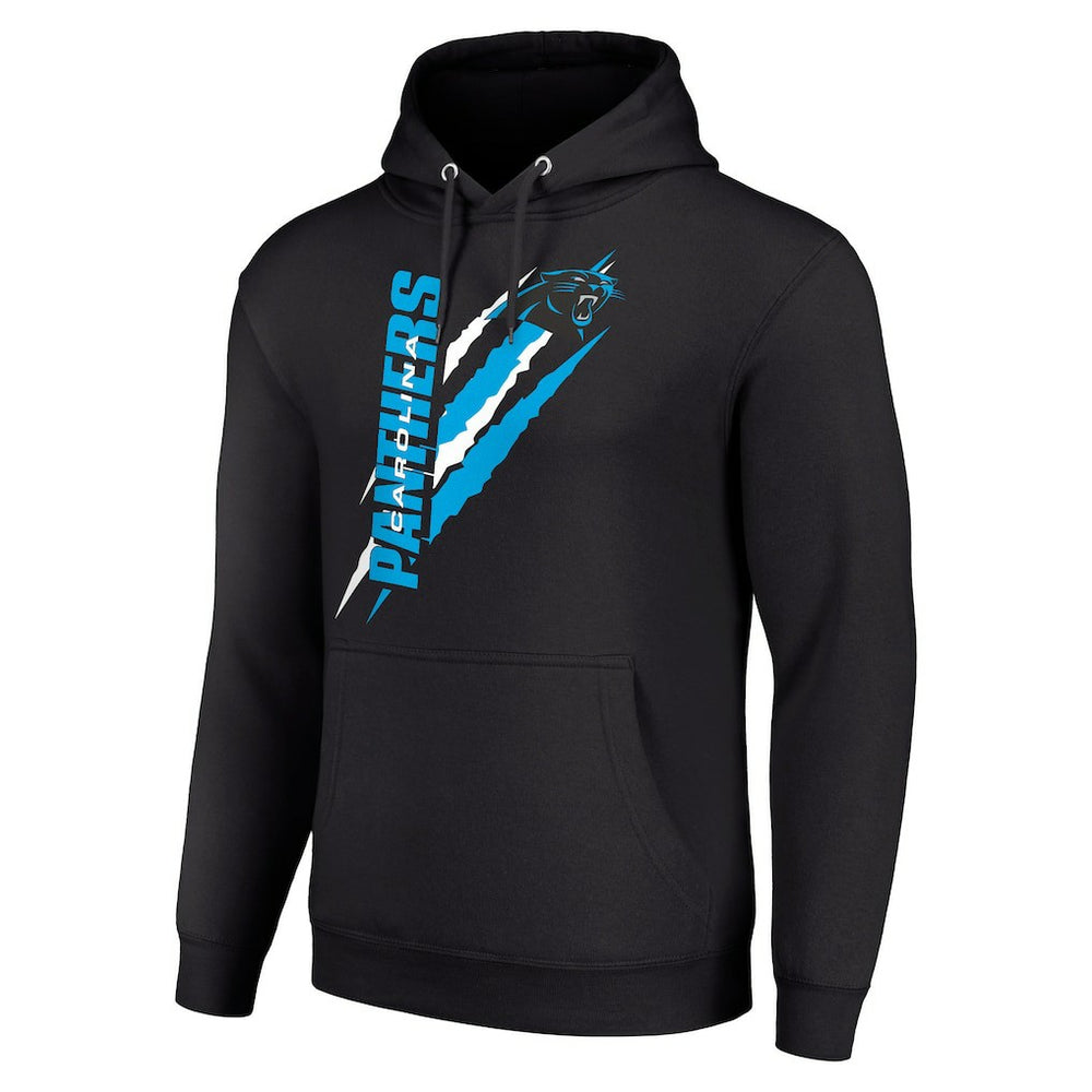 Carolina Panthers Starter Unisex Color Scratch Fleece Pullover Hoodie Black | NFL