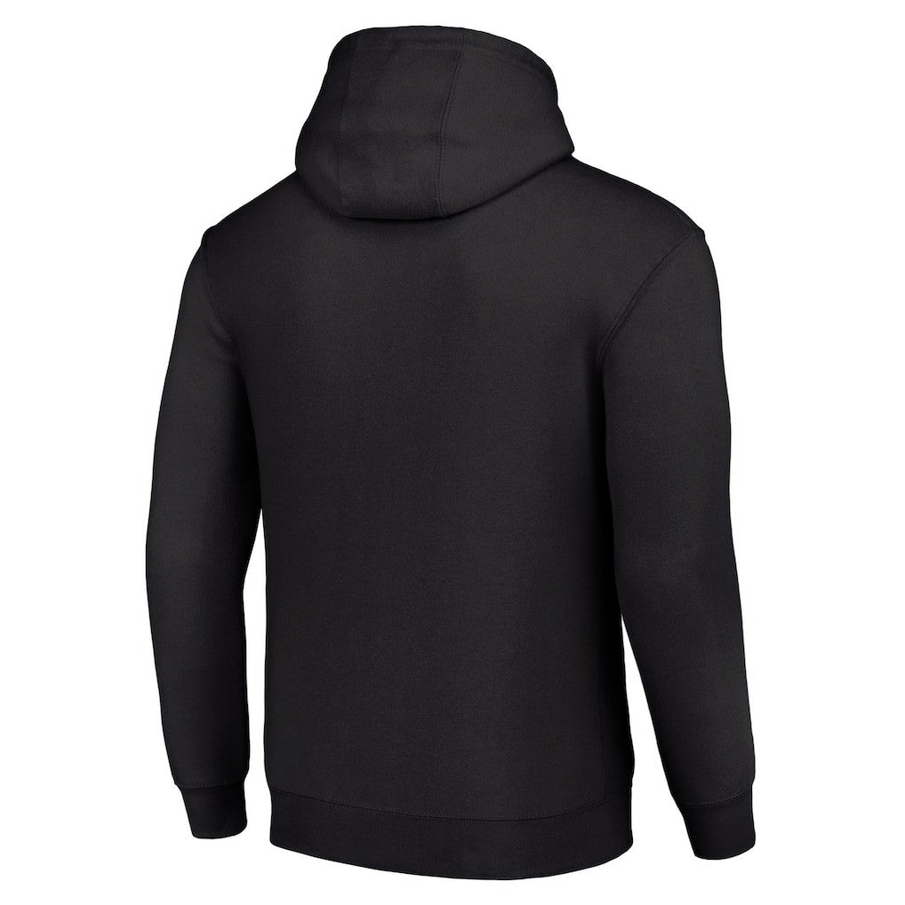 Carolina Panthers Starter Unisex Color Scratch Fleece Pullover Hoodie Black | NFL