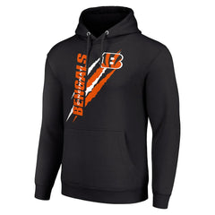 Cincinnati Bengals Starter Unisex Color Scratch Fleece Pullover Hoodie Black | NFL