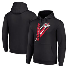 Kansas City Chiefs Starter Unisex Color Scratch Fleece Pullover Hoodie Black | NFL
