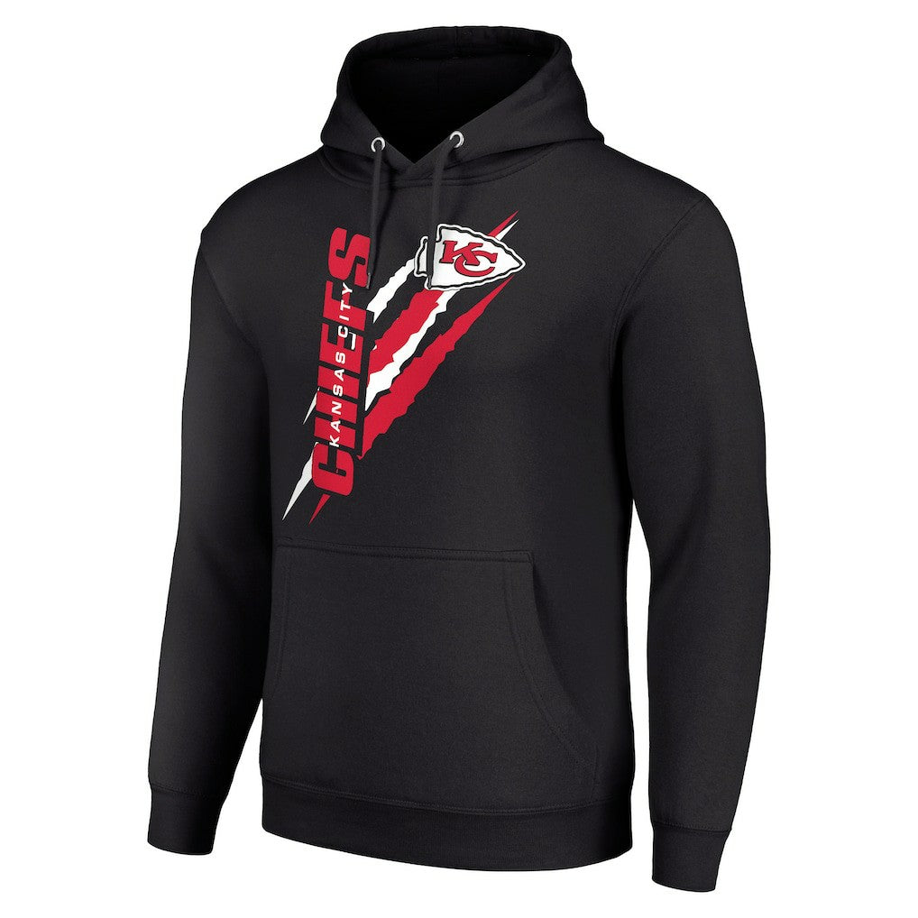 Kansas City Chiefs Starter Unisex Color Scratch Fleece Pullover Hoodie Black | NFL
