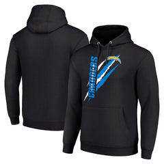 Los Angeles Chargers Starter Unisex Color Scratch Fleece Pullover Hoodie Black | NFL