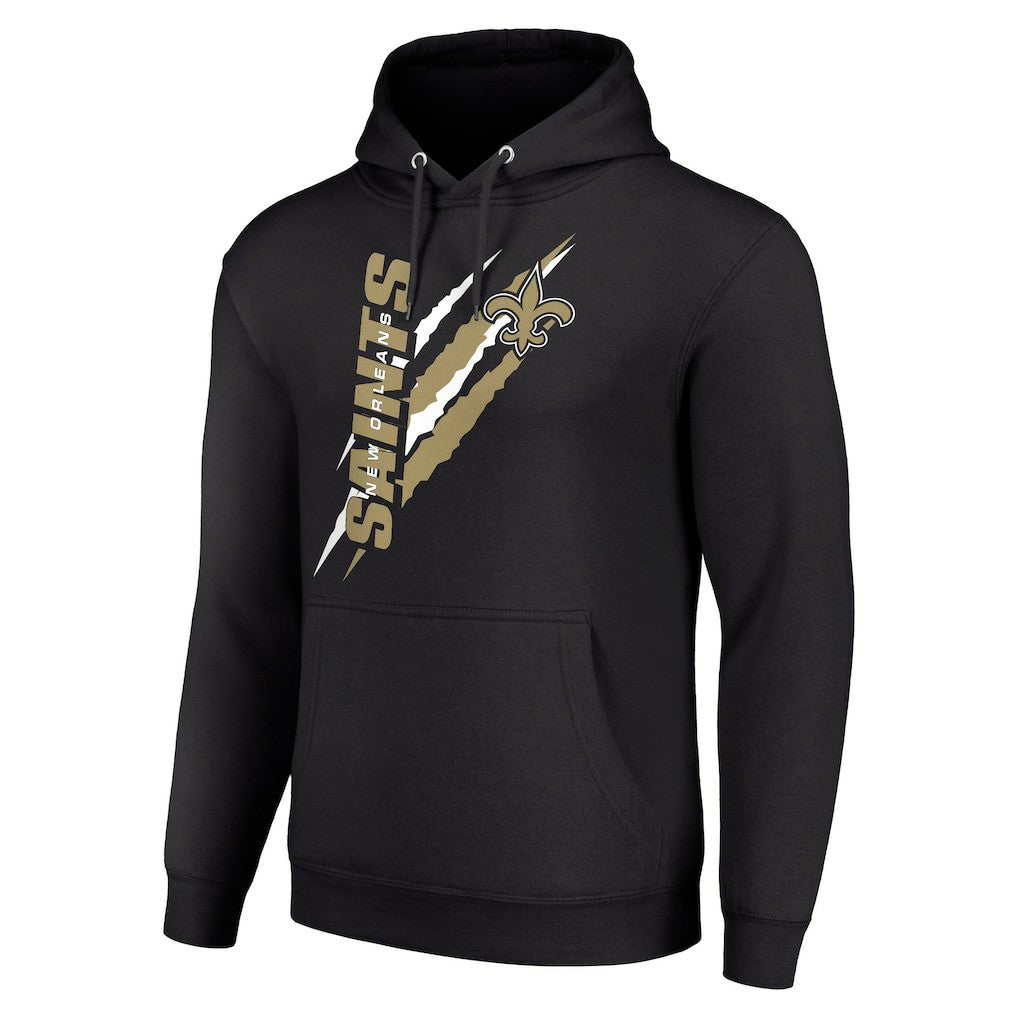New Orleans Saints Starter Unisex Color Scratch Fleece Pullover Hoodie Black | NFL