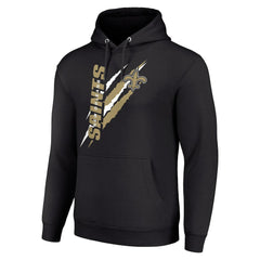 New Orleans Saints Starter Unisex Color Scratch Fleece Pullover Hoodie Black | NFL