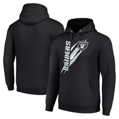 Las Vegas Raiders Starter Unisex Color Scratch Fleece Pullover Hoodie Black | NFL
