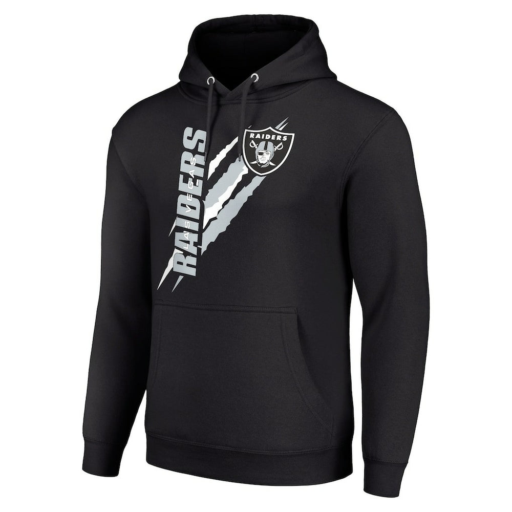 Las Vegas Raiders Starter Unisex Color Scratch Fleece Pullover Hoodie Black | NFL