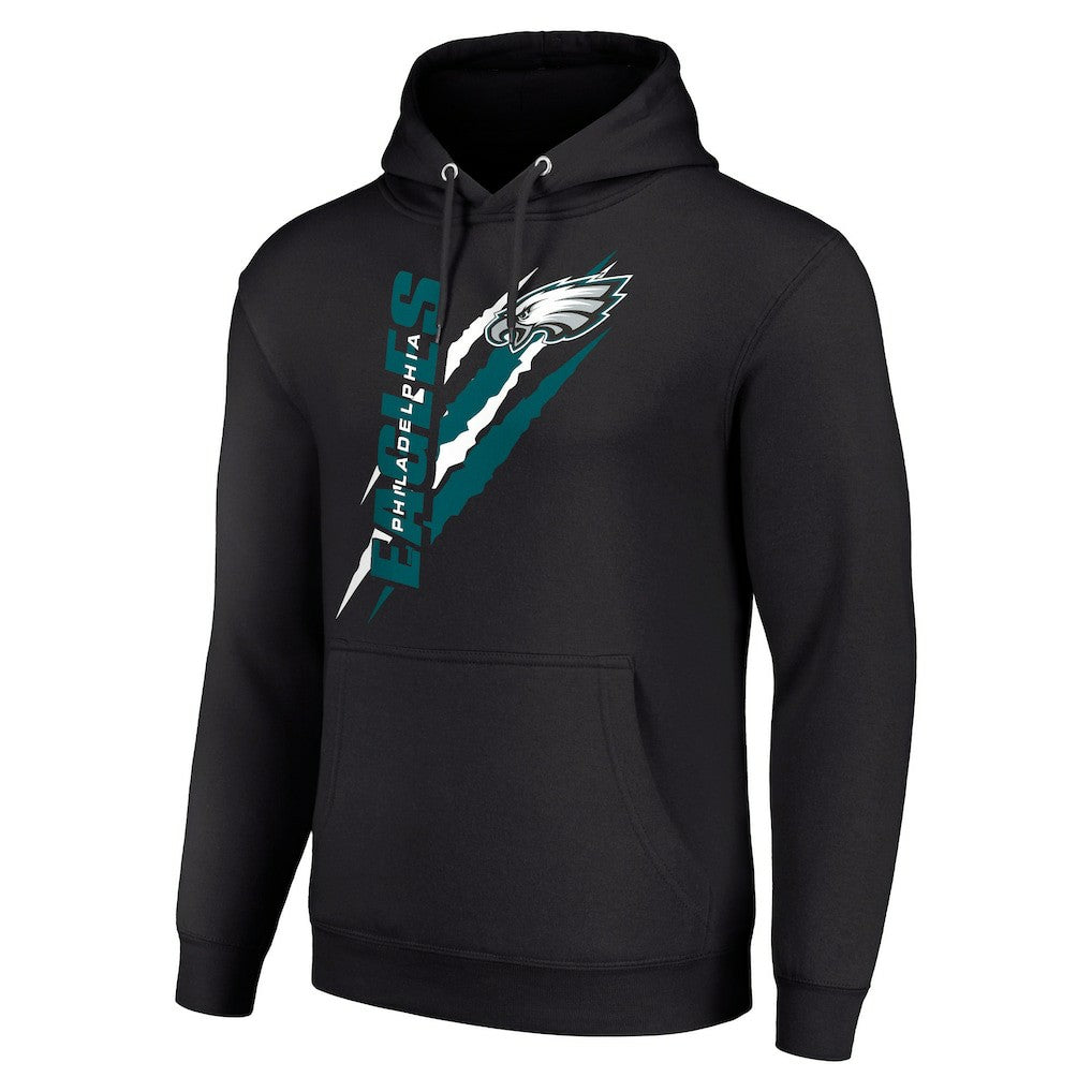 Philadelphia Eagles Starter Unisex Color Scratch Fleece Pullover Hoodie Black | NFL