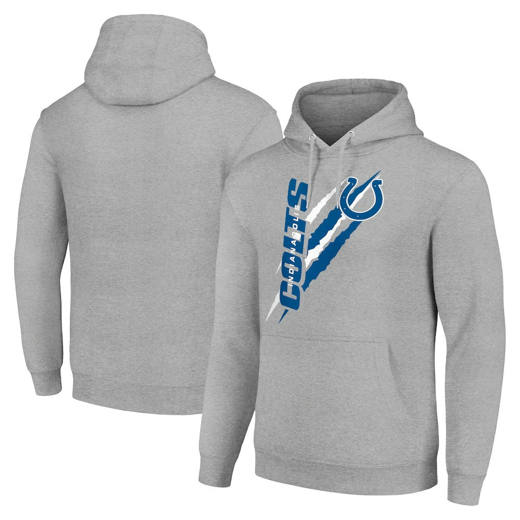 Indianapolis Colts Starter Unisex Color Scratch Fleece Pullover Hoodie Heather Gray | NFL