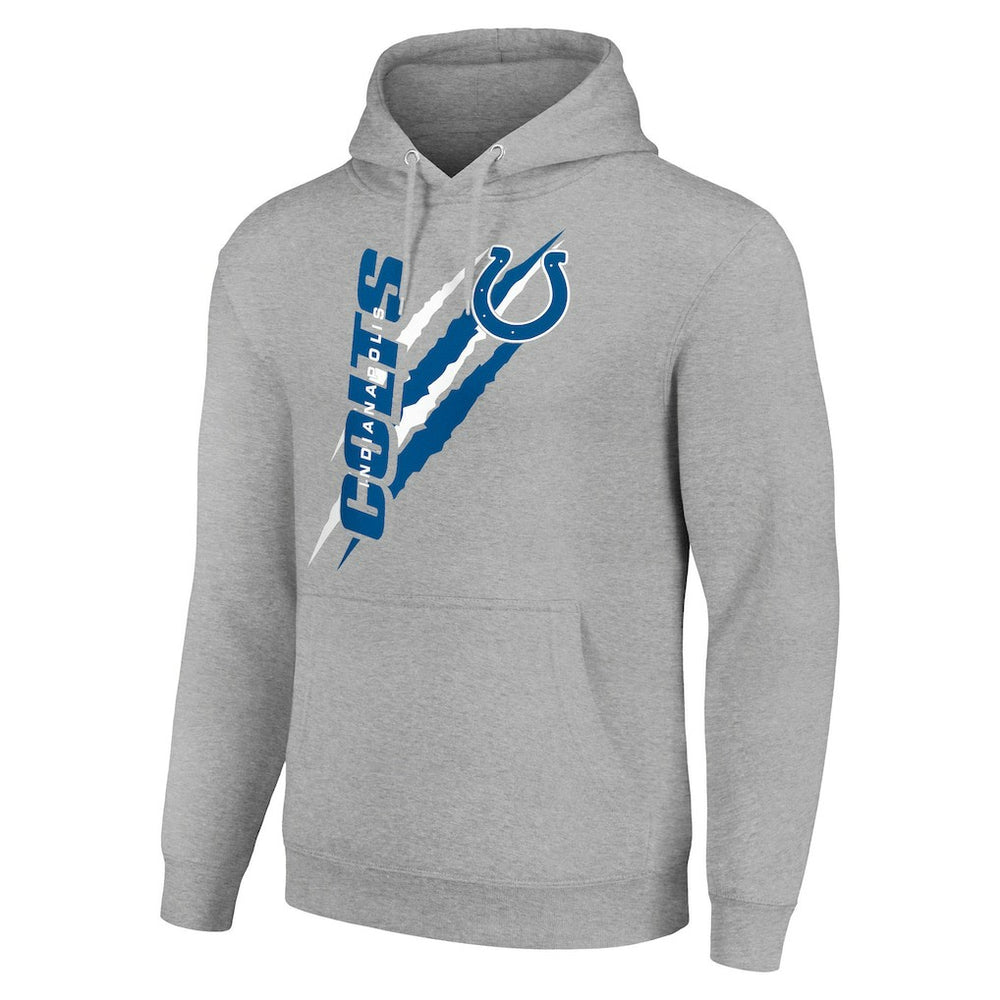 Indianapolis Colts Starter Unisex Color Scratch Fleece Pullover Hoodie Heather Gray | NFL
