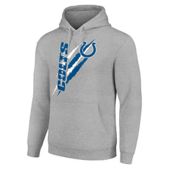 Indianapolis Colts Starter Unisex Color Scratch Fleece Pullover Hoodie Heather Gray | NFL